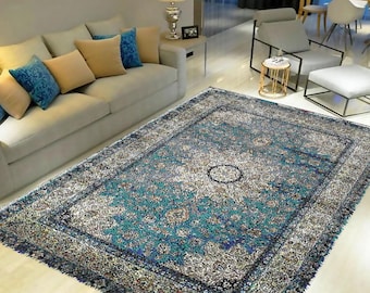 Latch Hook Rug Kit – Retro Ethnic Pre-Printed Canvas