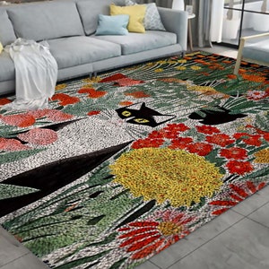 Kit di ganci a forma di fiore, kit di grandi tappeti con ganci a forma di per adulti, kit di ganci a forma di con decorazione natalizia in tela stampata