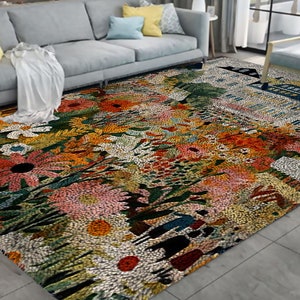 Kit di ganci a forma di fiore, kit di grandi tappeti con ganci a forma di per adulti, kit di ganci a forma di con decorazione natalizia in tela stampata