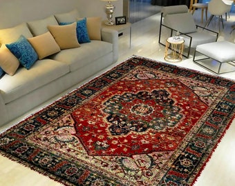 Bohemian Latch Hook Rug Kit: Retro Tapestry Carpet, DIY Craft