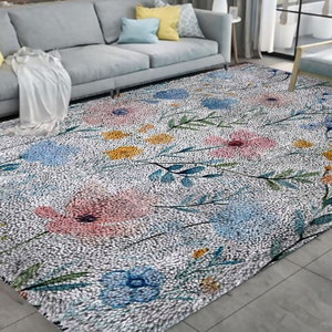 Kit di ganci a forma di fiore, kit di grandi tappeti con ganci a forma di per adulti, kit di ganci a forma di con decorazione natalizia in tela stampata