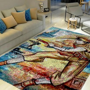 Latch Hook Kits, Large Latch Hook Rug Kit for Adults Latch Hook Kits with Printed Canvas Cartoon anime characters Decoration Carpet