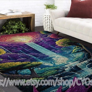 New  Latch Hook Kits, Large Latch Hook Rug Kit for Adults Latch Hook Kits with Printed Canvas /Multi functional/tapestry/carpet/gift/ Decor