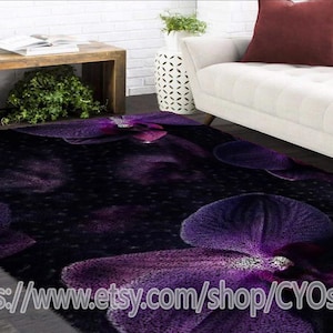 Latch Hook Kits, Large Latch Hook Rug Kit for Adults Latch Hook Kits with Printed Canvas Floral flower  Decoration