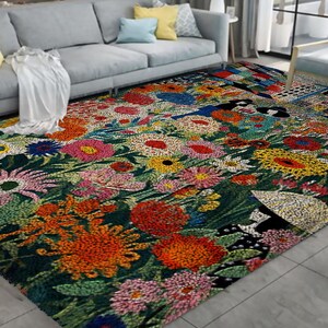 Kit di ganci a forma di fiore, kit di grandi tappeti con ganci a forma di per adulti, kit di ganci a forma di con decorazione natalizia in tela stampata
