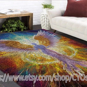 Latch Hook Kits, Large Latch Hook Rug Kit for Adults Latch Hook Kits with Printed Canvas /Multi functional/tapestry/carpet/gift/Angel