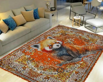 DIY Latch Hook Rug Kit - Red Chinese Dragon Pattern For Beginners 38x52cm