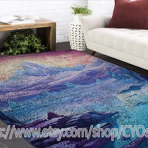 New  Latch Hook Kits, Large Latch Hook Rug Kit for Adults Latch Hook Kits with Printed Canvas /Multi functional/tapestry/carpet/gift/ Decor