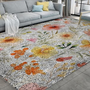 Kit di ganci a forma di fiore, kit di grandi tappeti con ganci a forma di per adulti, kit di ganci a forma di con decorazione natalizia in tela stampata