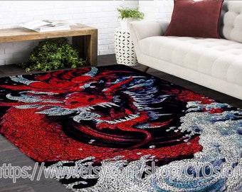 Kit voor vloerkleed drakenhaak: doe-het-zelf wandtapijt, kerstdecor