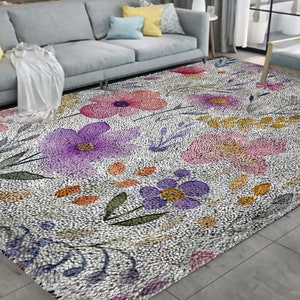 Kit di ganci a forma di fiore, kit di grandi tappeti con ganci a forma di per adulti, kit di ganci a forma di con decorazione natalizia in tela stampata