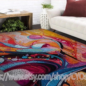 Latch Hook Kits, Large Latch Hook Rug Kit for Adults Latch Hook Kits with Printed Canvas /Multi functional/tapestry/carpet/gift/ Decoration