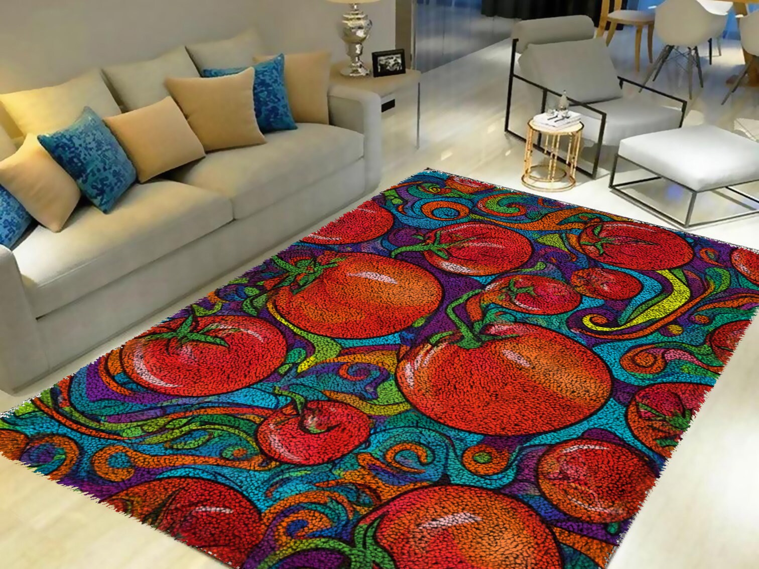 Tomato Rug Latch Hook Kit: Fun DIY Home Decor for Adults - Etsy
