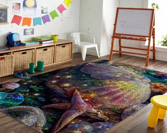 貝殻ヒトデのラッチフックラグキット：海岸沿いのDIYクラフト - Etsy 日本