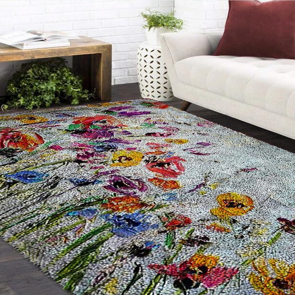 Latch Hooking Rug Canvas Etsy