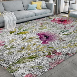 Kit di ganci a forma di fiore, kit di grandi tappeti con ganci a forma di per adulti, kit di ganci a forma di con decorazione natalizia in tela stampata