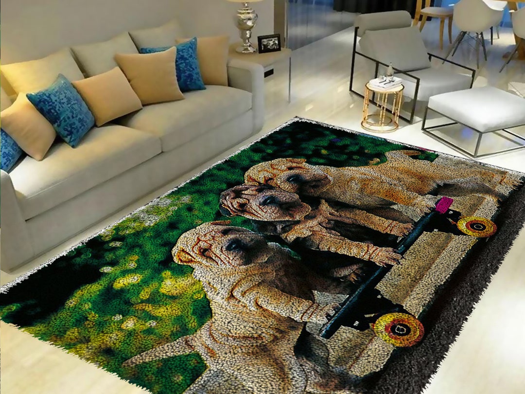 Latch Hook Kits, Large Latch Hook Rug Kit for Adults Latch Hook Kits ...