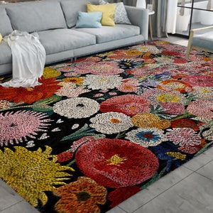 Kit di ganci a forma di fiore, kit di grandi tappeti con ganci a forma di per adulti, kit di ganci a forma di con decorazione natalizia in tela stampata