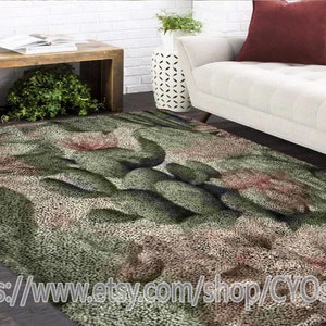 Latch Hook Kits, Large Latch Hook Rug Kit for Adults Latch Hook Kits with Printed Canvas Cactus Flower Decoration