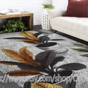 Latch Hook Kits, Large Latch Hook Rug Kit for Adults Latch Hook Kits with Printed Canvas Plant potted plants Decoration