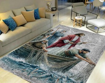 AdvancedJesus Latch Hook Rug Kit: Printed Canvas, Home Decor