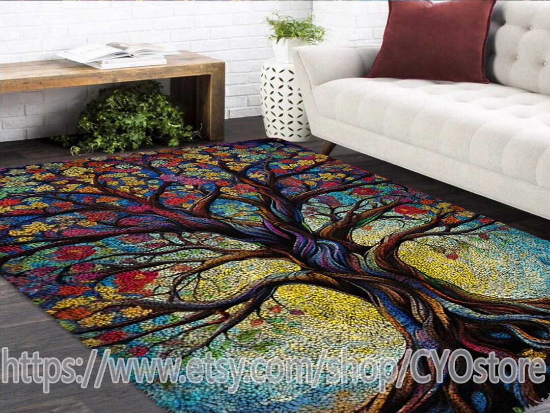 Tree of Life Latch Hook Rug Kit: Printed Canvas, DIY Craft - Etsy