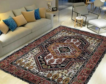 Bohemian Latch Hook Rug Kit: Retro Tapestry Carpet, DIY Craft Gift/All Materials Included