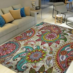 Latch Hook Kits, Large Latch Hook Kit for Adults Latch Hook Kits with Printed Fun Home Decor Rug