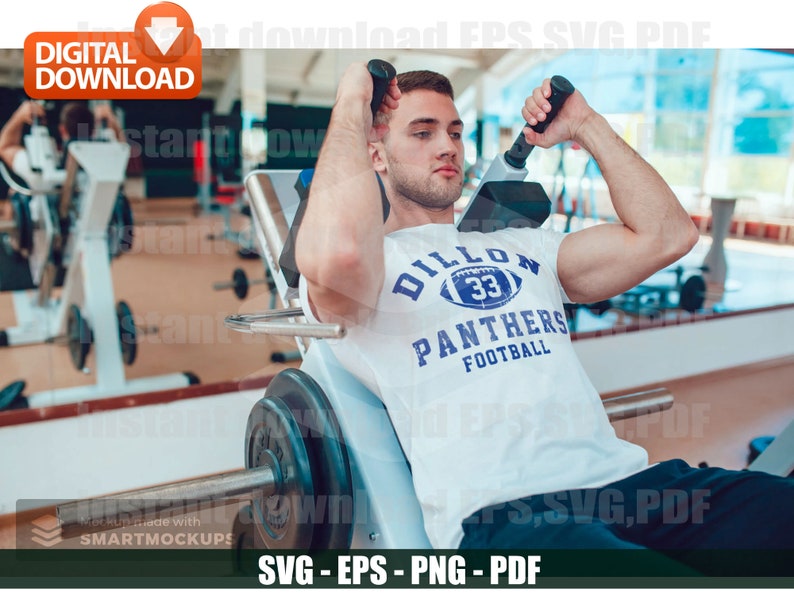 Friday Night Lights SVG Design: Tim Riggins Dillon Panthers - Etsy