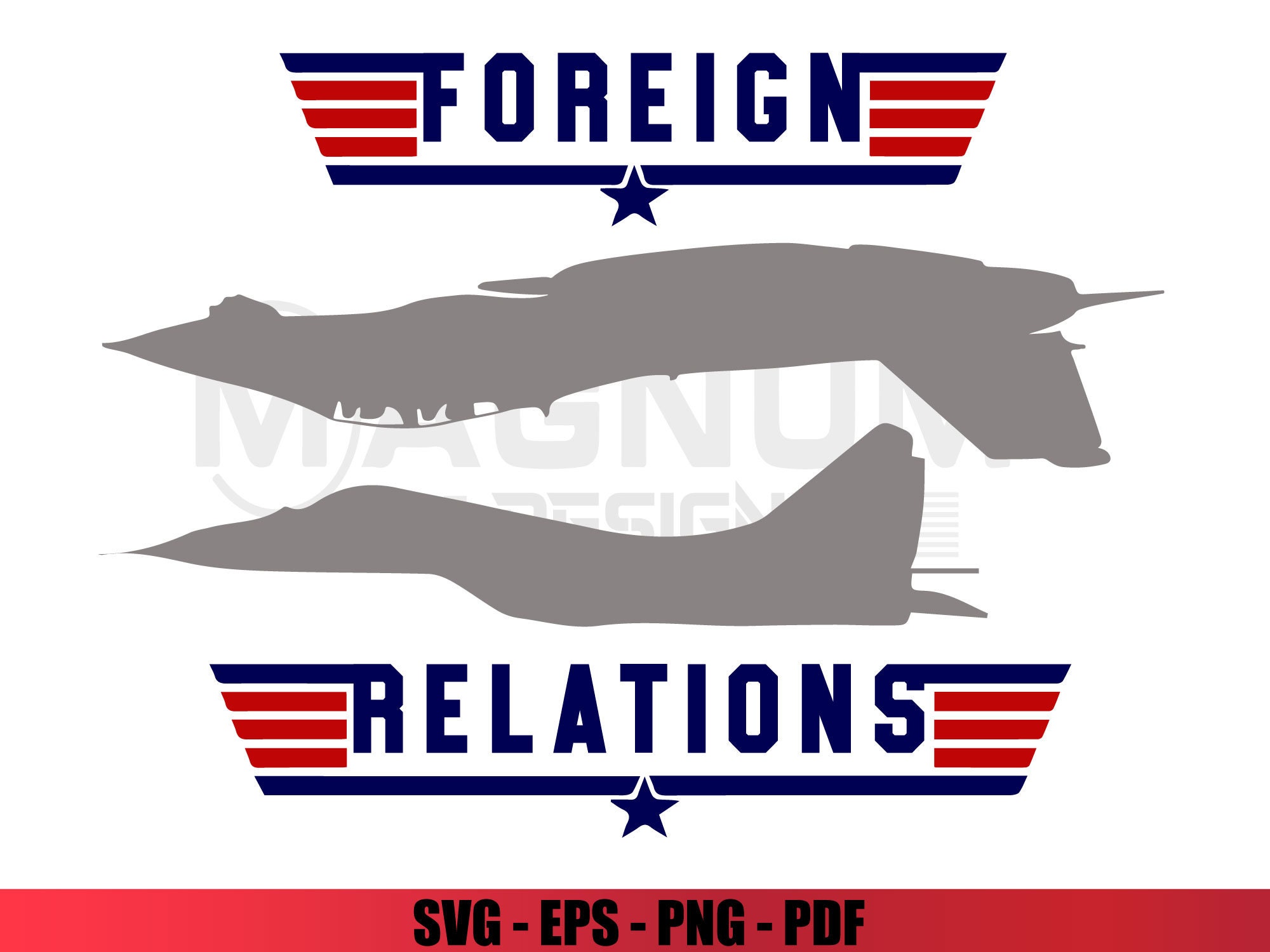 Top Gun Design Bundle Sublimation SVG PNG Eps PDF Digital Etsy