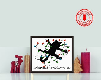 Christmas Vacation Fried Cat SVG: Griswold Family Design (Digital Download)
