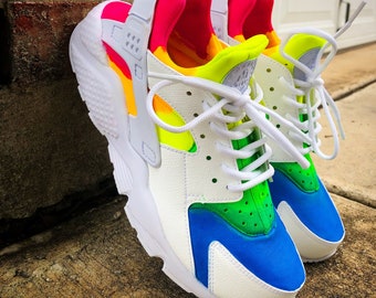 rainbow huaraches shoes