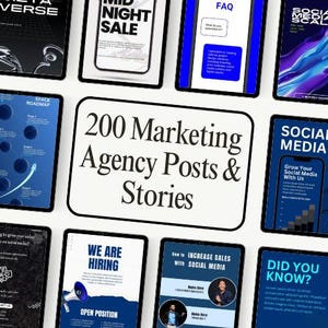 Digital Marketing Agency Template Bundle | Social Media Coach Template | Social Media Manager Bundle | Digital Marketing Instagram Templates