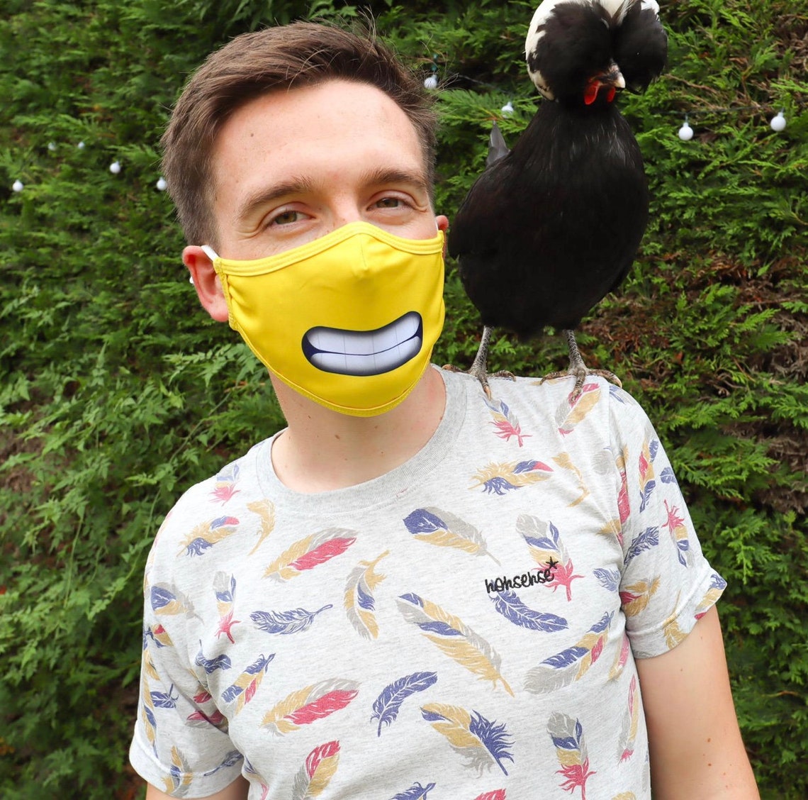 NEW 'EEK' Emoji Mouth Unisex Fun Face Masks UK Etsy