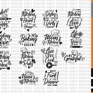 Kitchen svg bundle, Kitchen cut file, Cooking svg , Kitchen quotes svg, kitchen wall art, funny apron svg, kitchen svg files, kitchen decor