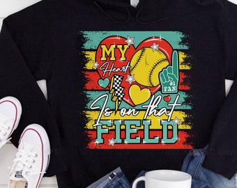 Retro Softball Field PNG, Sublimation Design (Digital Download)