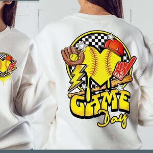 Game day softball shirt png sublimation, softball mom png, softball clipart, softball download, PNG FILE