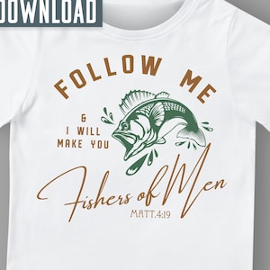 Fishers of Men Hoodie Design svg, Retro Christian Sublimation, Vintage Men&#39;s Bible Shirt PNG, Minimal Christian Dad png sublimation design