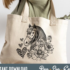 Horse clipart, horse svg, Love horse svg, horse head svg, floral horse head svg, floral horse svg, horse with flowers svg, horse lover svg