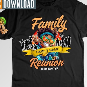Black family reunion Shirt design png sublimation, Family reunion png, Family Gifts, Digital download