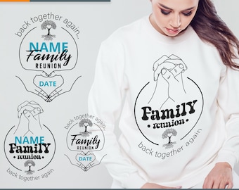Family Reunion SVG, PNG, EPS, Vector Clipart (Digital Download)