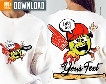 Softball Vibes PNG, Sublimation Design (Digital Download)