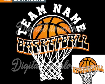 Basketball team design png, Basketball  png clipart, INSTANT DOWNLOAD,  professional basketball, png, svg, basketball hoop png, digital file