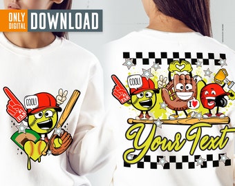 Retro Softball PNG Bundle, Mom Sublimation (Digital Download)