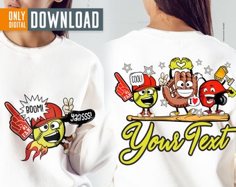 Retro Softball Design PNG, lustige Softball Mama (Digitaler Download)