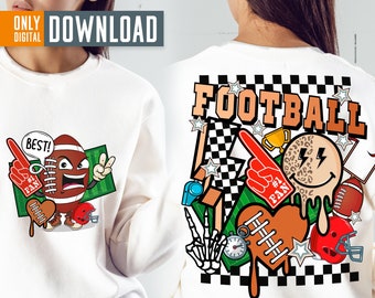 Retro football sublimation png design, football png, digital download, png file, sublimation