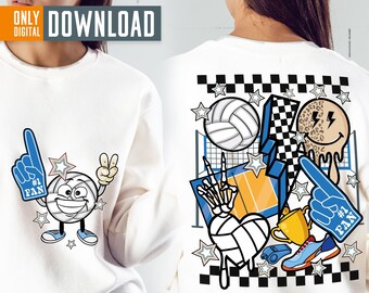 Retro volleyball sublimation png design , volleyball png, digital download, png file , sublimation