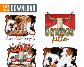 Pacote de imagens PNG de cowgirl retrô, gráficos do Velho Oeste (download digital)