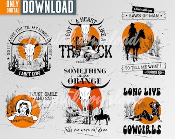 Pacchetto SVG Western Cowgirl, grafica clipart (download digitale)