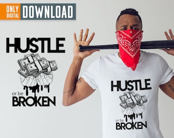 Hustle Money SVG, PNG, EPS, Motivational Clipart (Digital Download)